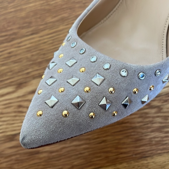 J Crew suede studded heels - Picture 4 of 4